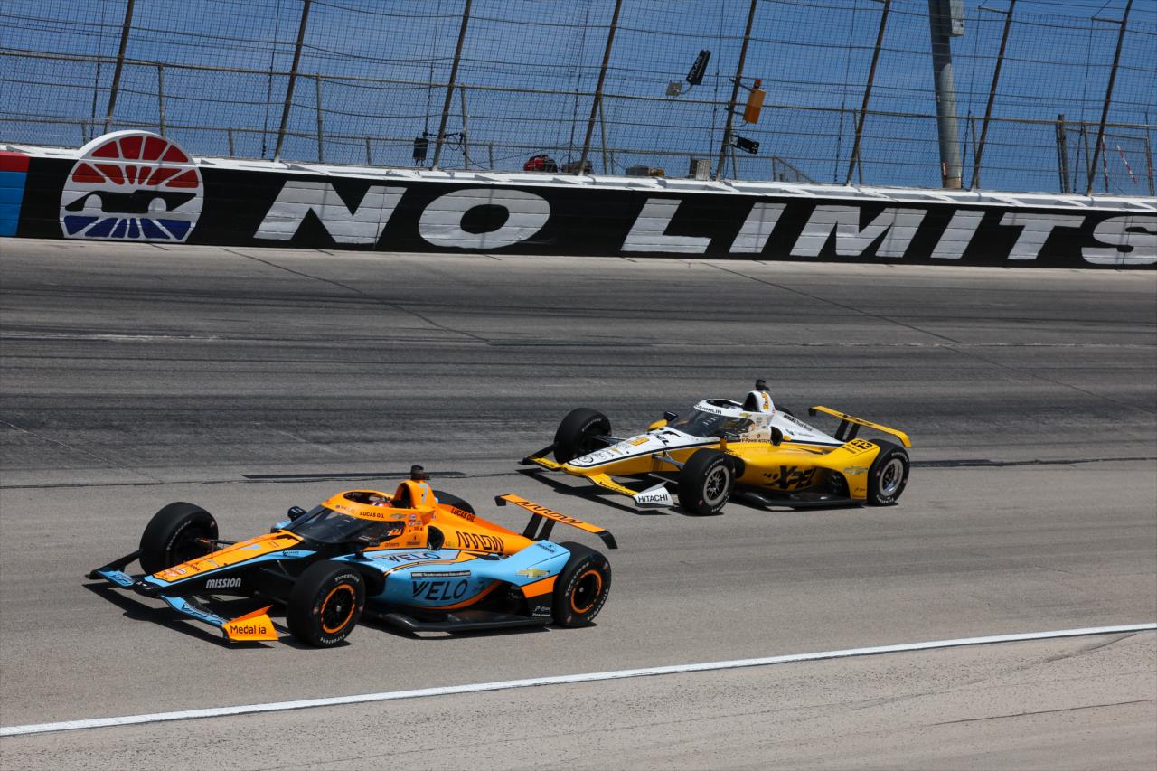 Alexander Rossi and Scott McLaughlin - PPG 375 at Texas Motor Speedway - By: Chris Owens -- Photo by: Chris Owens